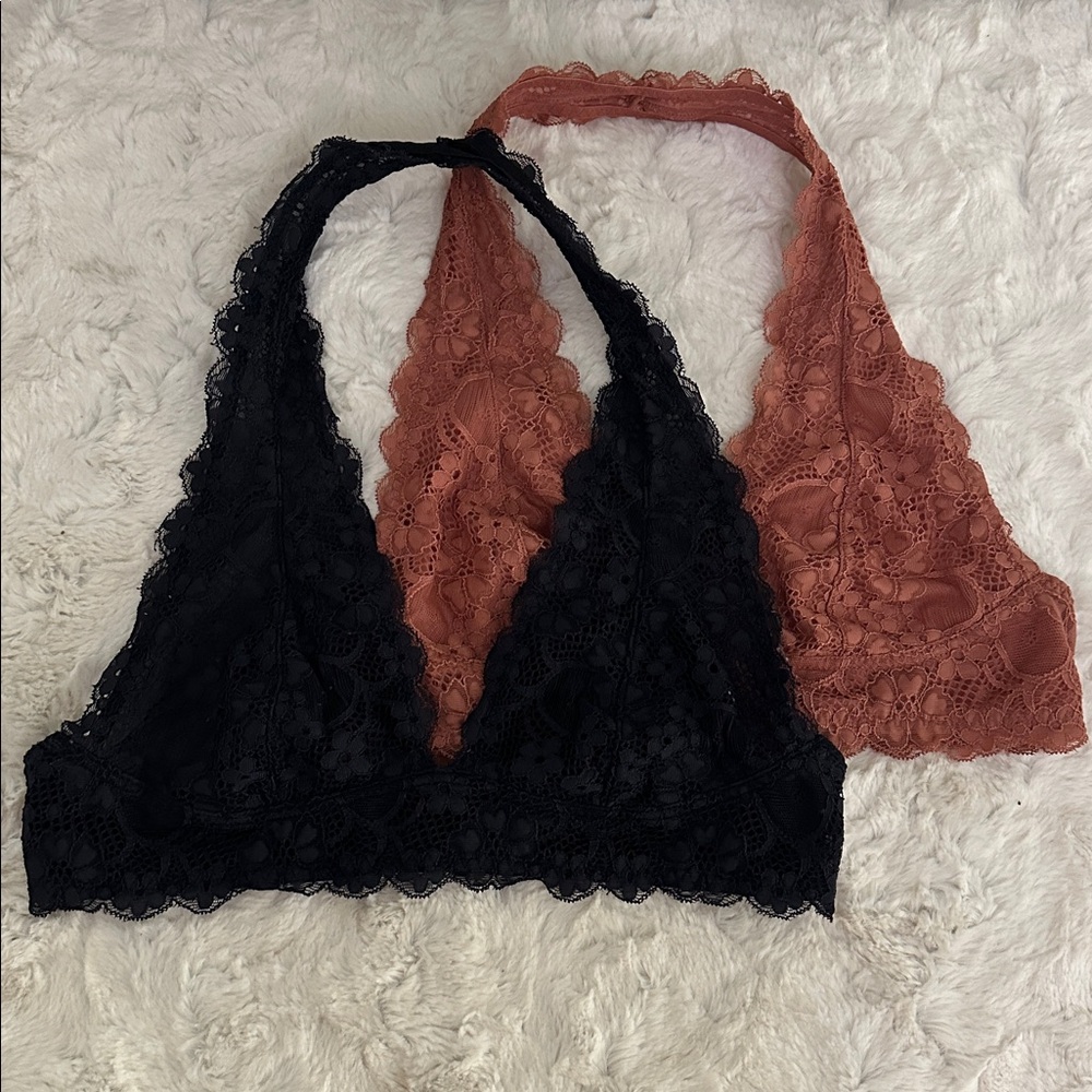 Two Intimately Free People halter bralettes Sz M
